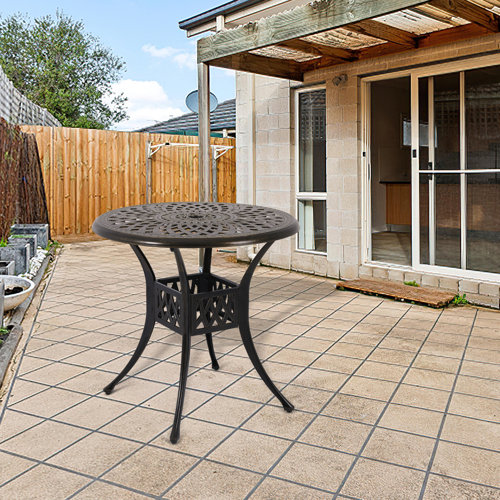 Fleur De Lis Living Leatherwood Cast Aluminum Bistro Table & Reviews